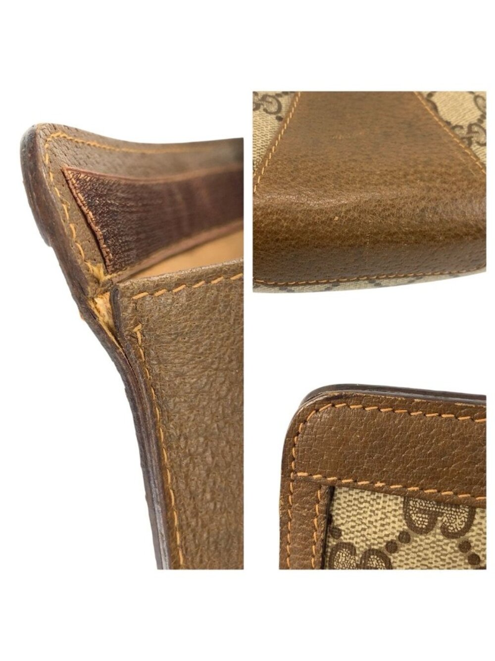 Gucci Vintage Sherry Line Beige GG Supreme Canvas Clutch - Picture 5 of 9